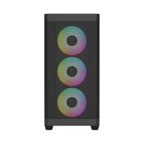 Case GAMDIAS ATHENA M3 Black ARGB – Mid Tower | 4 Fan ARGB PWM
